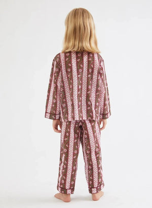 Folkloore - Floral Print Pajama - Folkloore x Smallable | Green