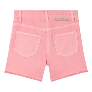 Stella McCartney Kids - Denim Floral Shorts | Pink