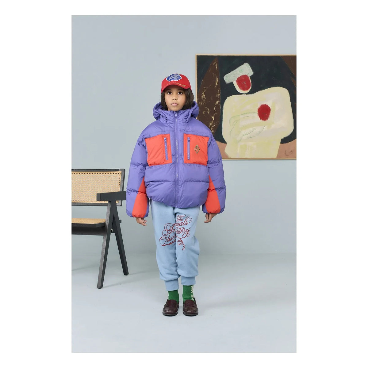 The Animals Observatory - Roadrunner Colorblock Recycled Fiber Jacket | Purple