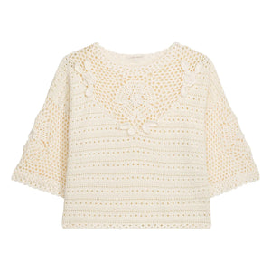 Louise Misha - Eleanor Cotton Top | Cream