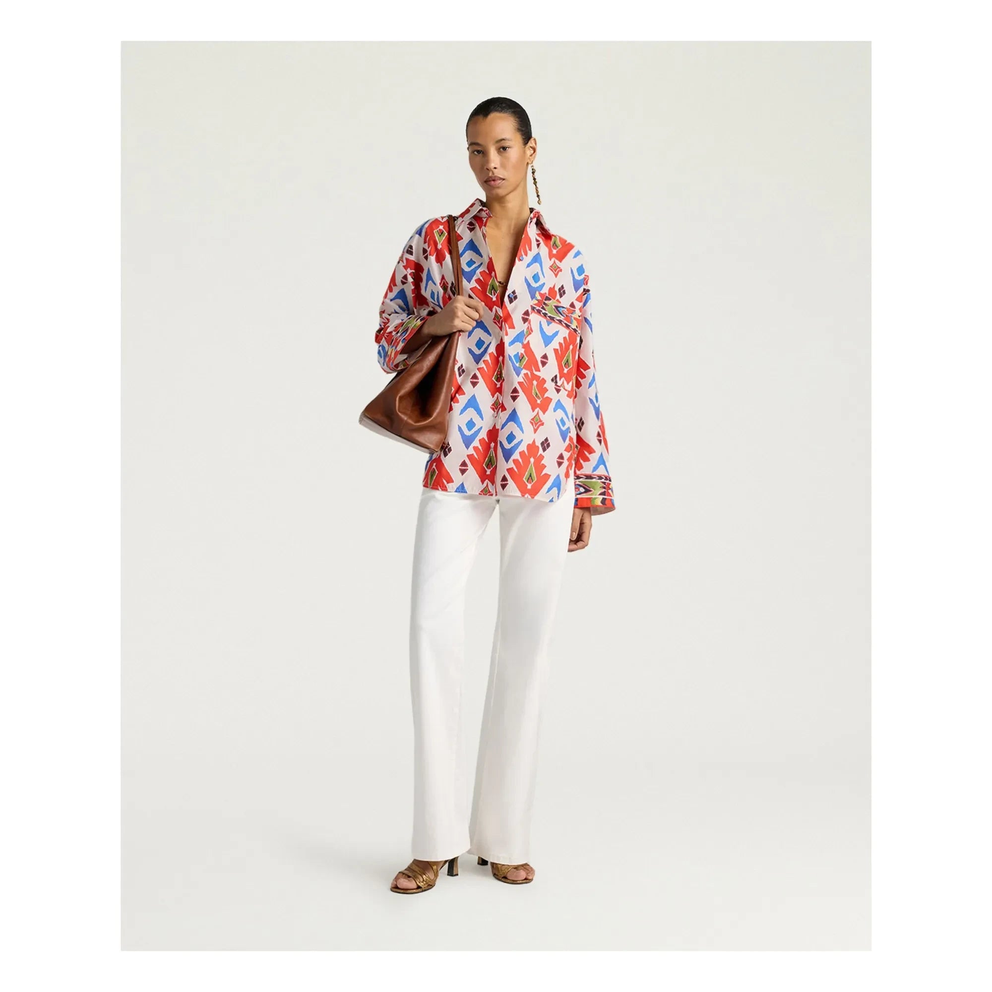 Momoni - Lucha Cotton Shirt | Red