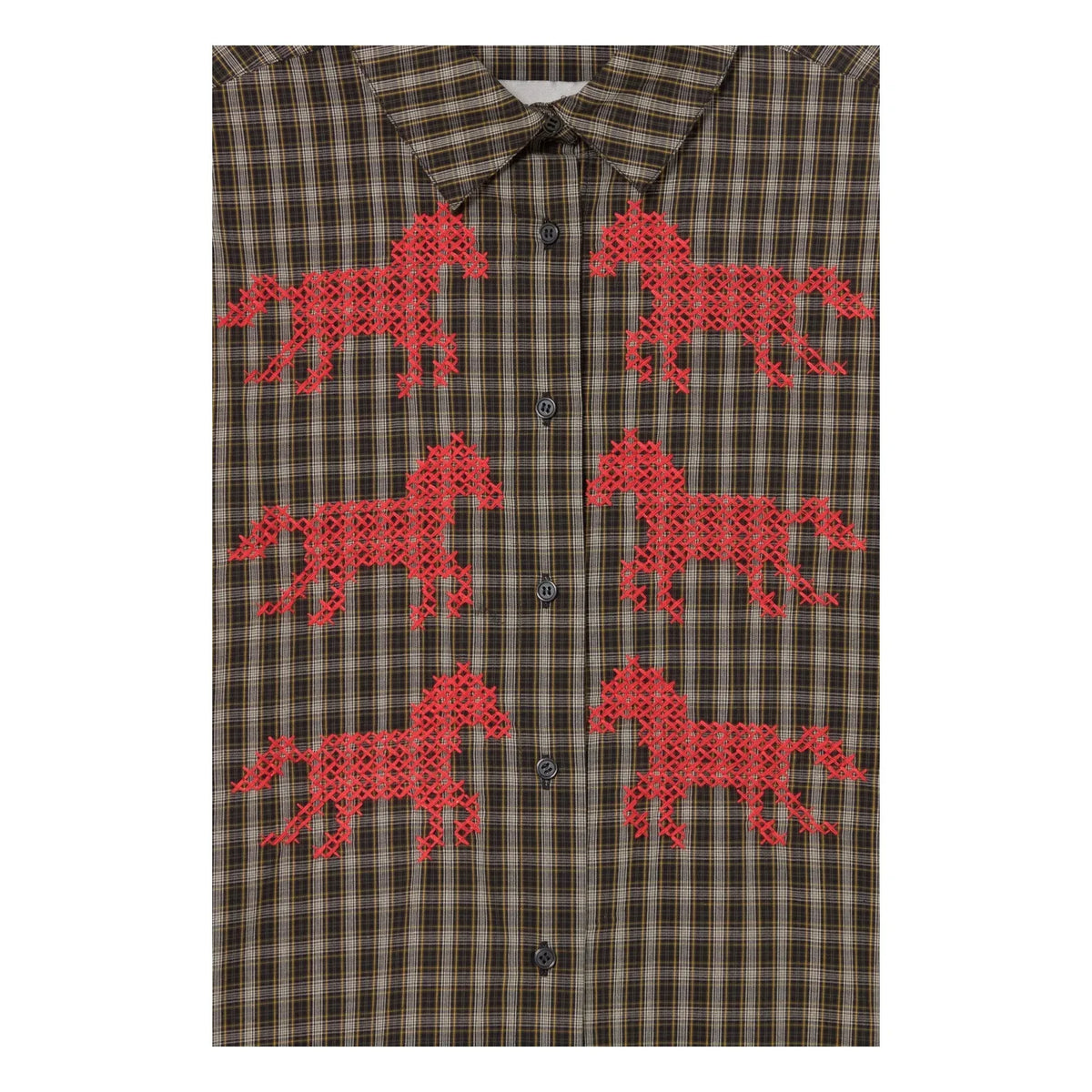 The Tiny Big Sister - Cotton Horse Shirt | Navy