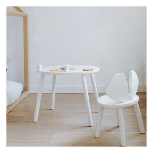 Nofred - Oak-colored Mouse Stool | White