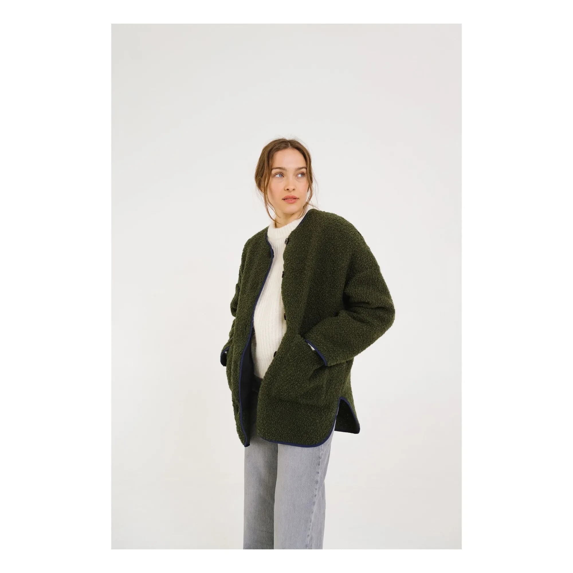 Sacrécoeur - Bari Greenlake Pure Wool Jacket | Green