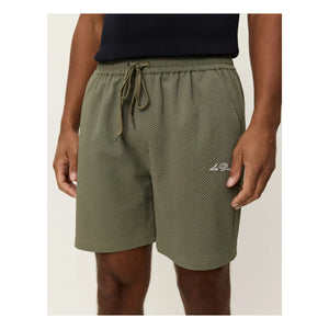 Les Deux - Stan Seersucker Swim Shorts | Khaki