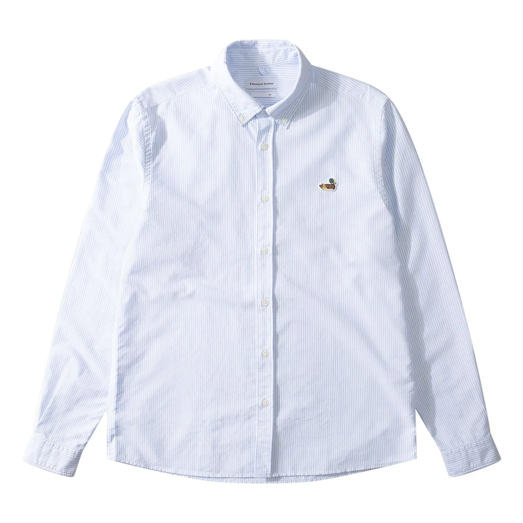 Edmmond Studios - Duck Printed Striped Shirt | Ivory