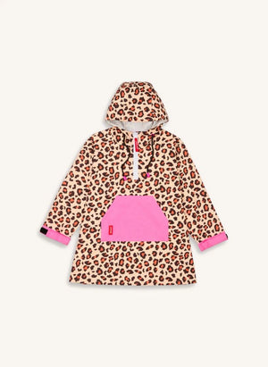 Hello Hossy - Waterproof Leopard Print Short Poncho | Brown