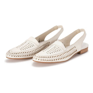 Bobo Choses - Örgü Deri Slingback | Ecru