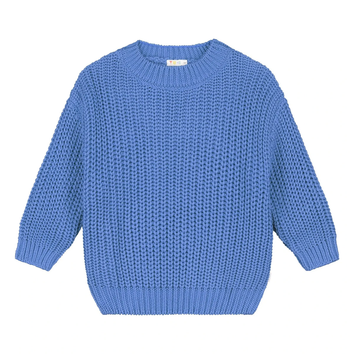 Yuki - Organic Cotton Thick Sweater | Cobalt