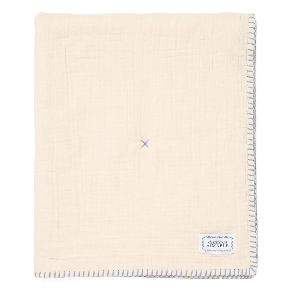 Editions Aimable - Pablo Quilted Throw | Vanilla Gauze