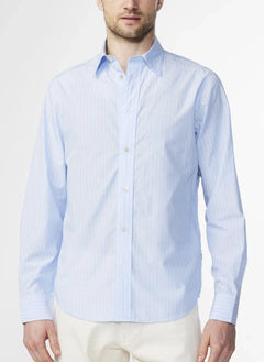 NN.07 - Colby striped shirt 5329 Pima cotton | Ecru