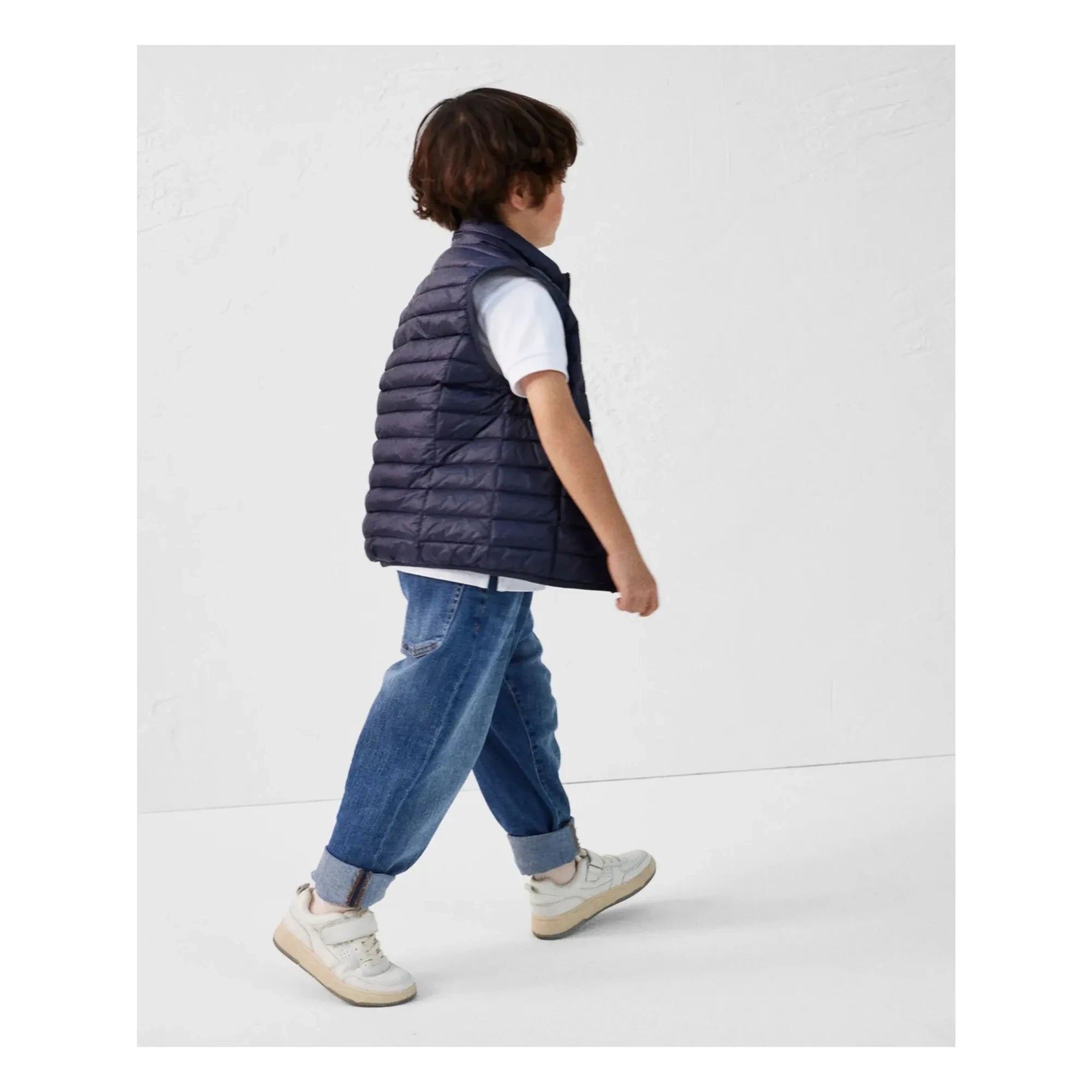 Jott - Zoé Sleeveless Puffer Vest | Navy Blue