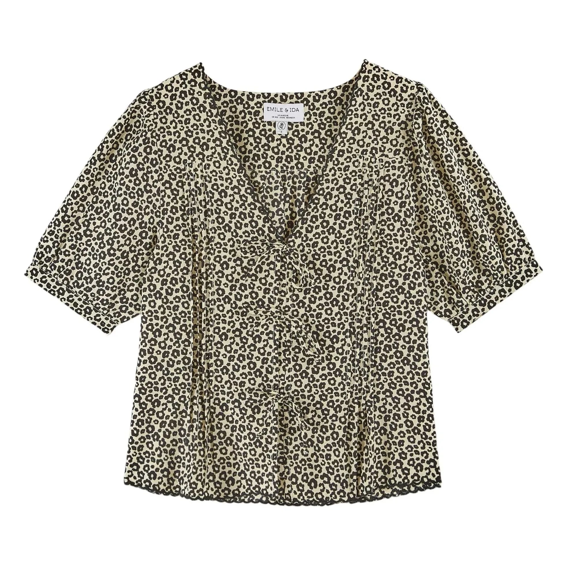 Emile et Ida - Blaise Leopar Bluz | Siyah