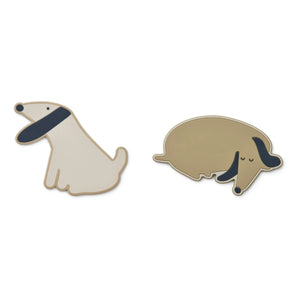 Liewood - Gia Silicone Teething Rings - Set of 2 | Beige
