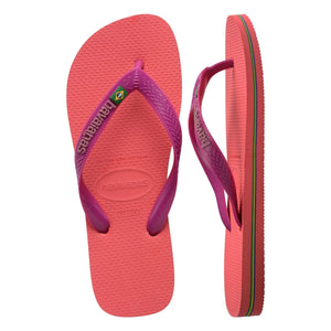 Havaianas - Brasil Logo flip flops | Coral