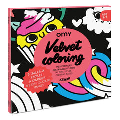 Omy - Velvet Coloring Book - Kawaii | Orange