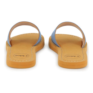 Chloé - Logo sandals | Grey Blue