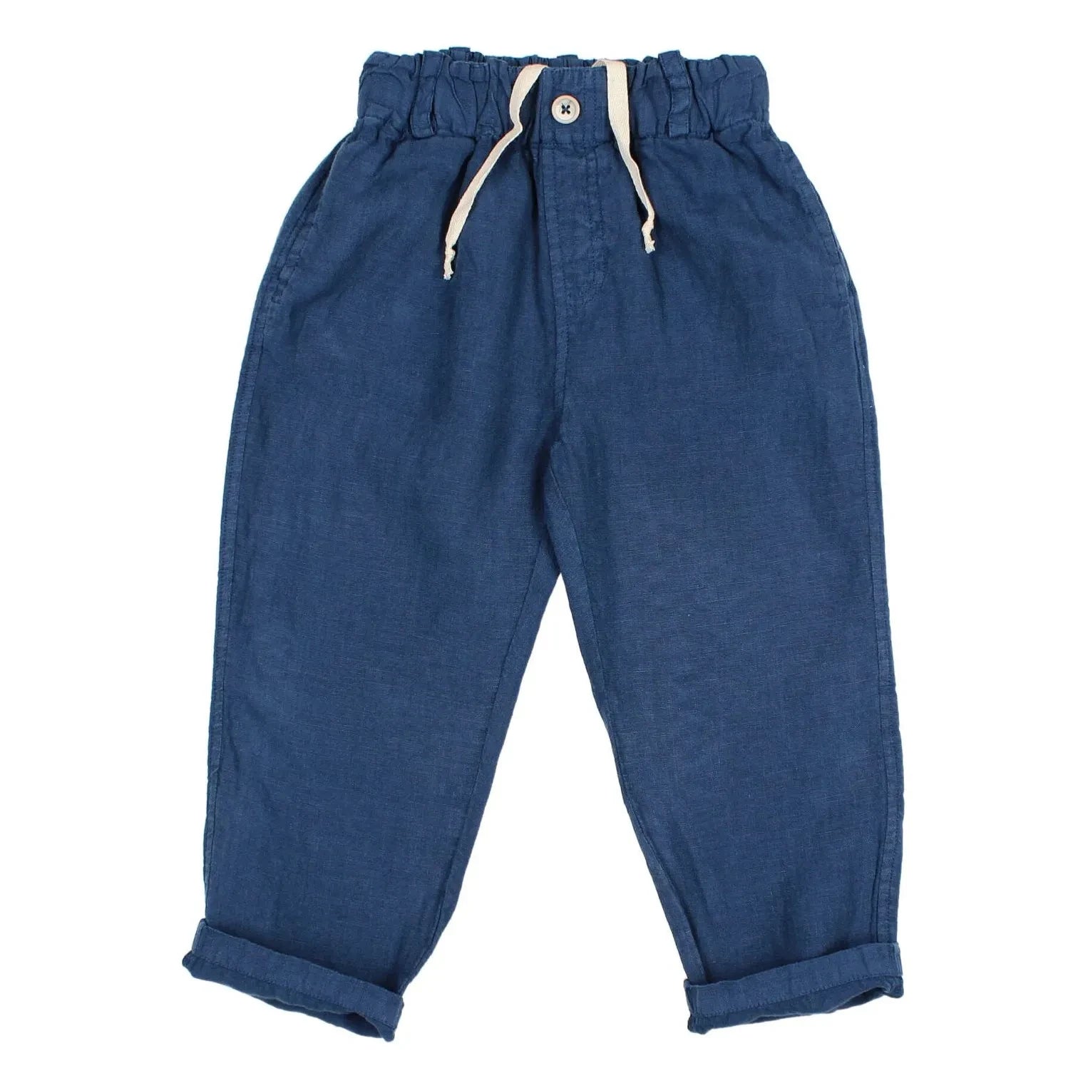 Búho - Linen Trousers | Navy Blue