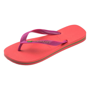 Havaianas - Brasil Logo flip flops | Coral