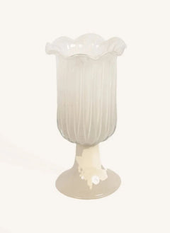Olsson & Jensen - Tulipa Glass Vase | Off-white