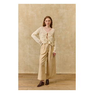 Louise Misha - Molya Cotton Cardigan | Cream
