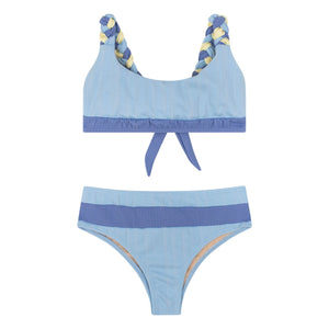 My First Cantê - Taylor Ribbed Swimsuit | Light Blue