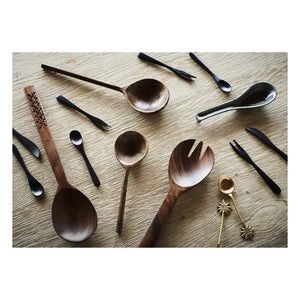 Madam Stoltz - Mango Wood Salad Serving Set