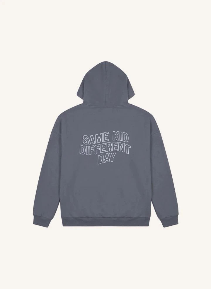 Cos I Said So - Same Kid Organic Cotton Hooded Sweatshirt | Gray