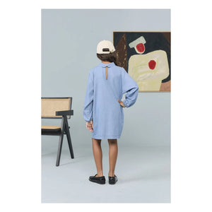 The Animals Observatory - Dragon Denim Elbise | Açık Mavi