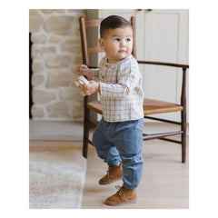 Quincy Mae - Zion Organic Cotton Kurta | Light Blue