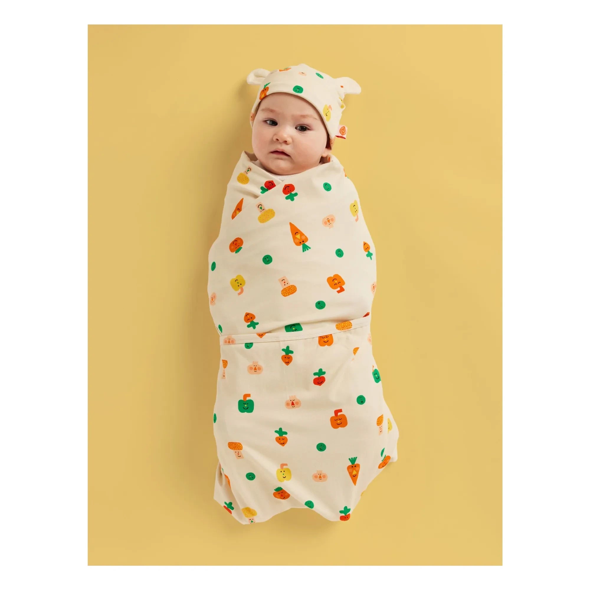 Halcyon Nights - Organic Cotton Carrot Swaddle Cloth | Ecru