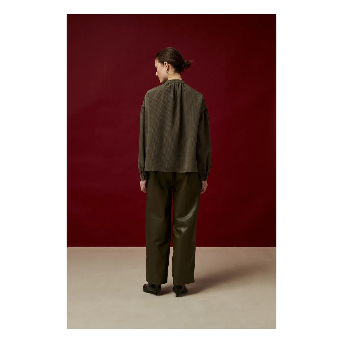 BELLEPIECE - Conrad Leather Pants | Bronze