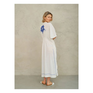 M.A.B.E. - Laney Embroidered Dress | Blue