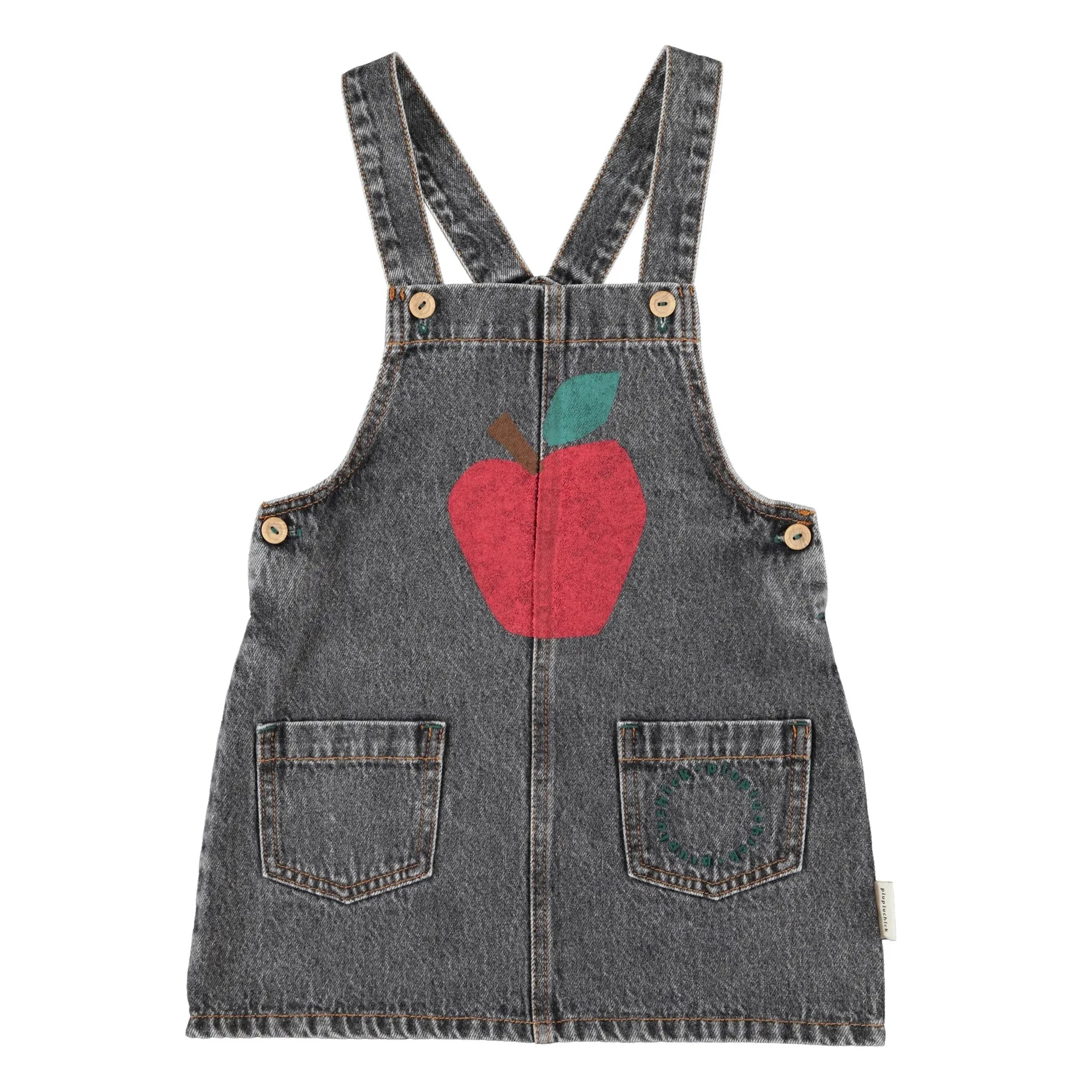 Piupiuchick - Pomme Denim Dress | Charcoal Grey