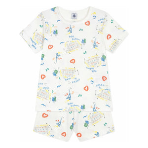 Petit Bateau - Opera Şort Pijama | Beyaz