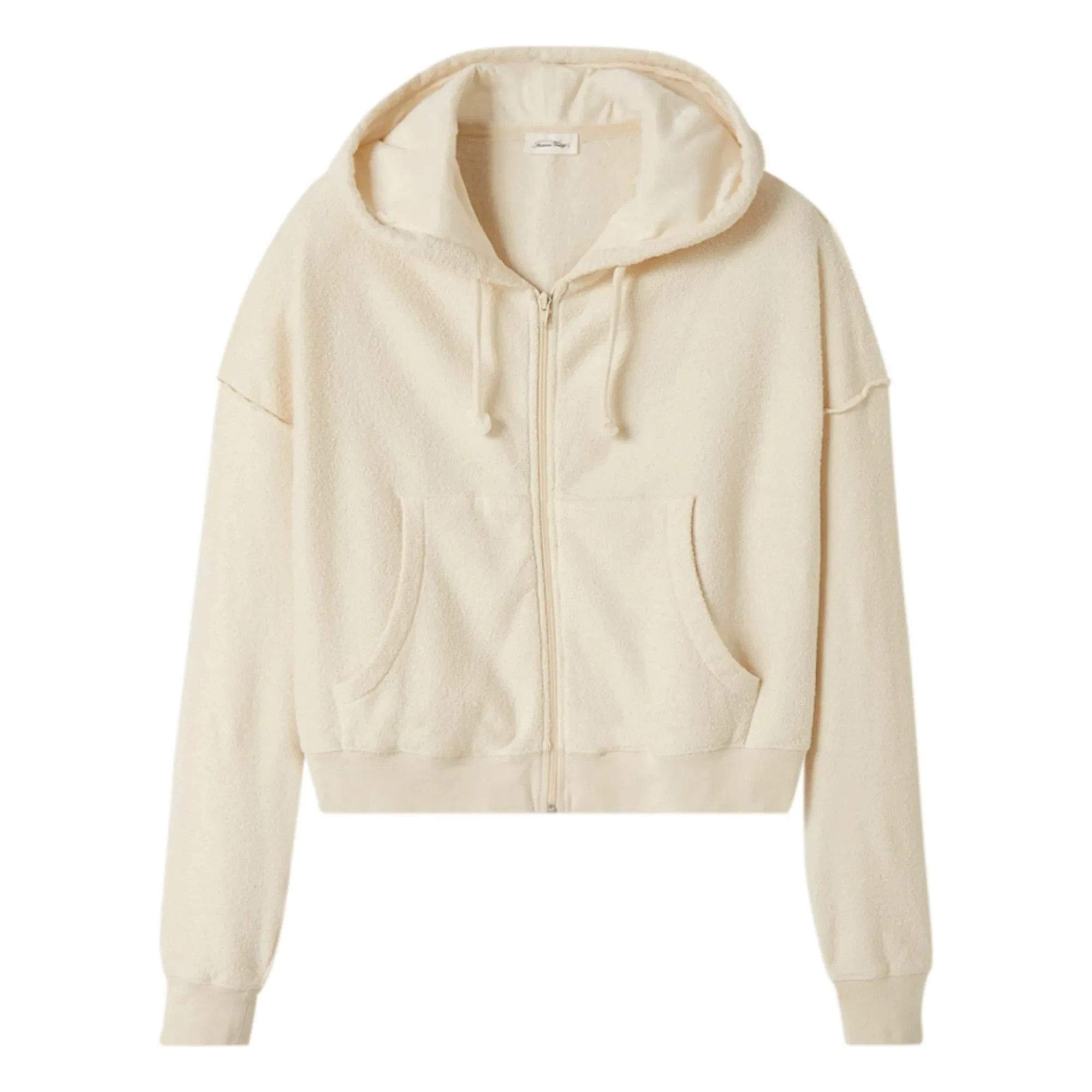 American Vintage - Bobypark Organic Cotton Zip-up Sweatshirt | Off-White
