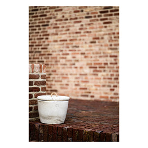 Mon Dada - Neutral Scented Outdoor Candle with Cover | White/Ecru