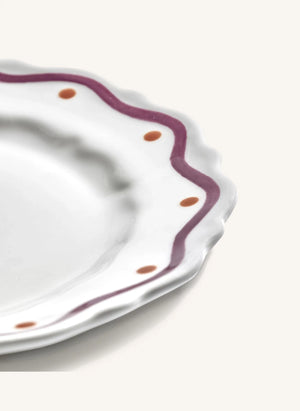 Serax - Charly Wave Pattern Dessert Plate - Set of 2 | Purple