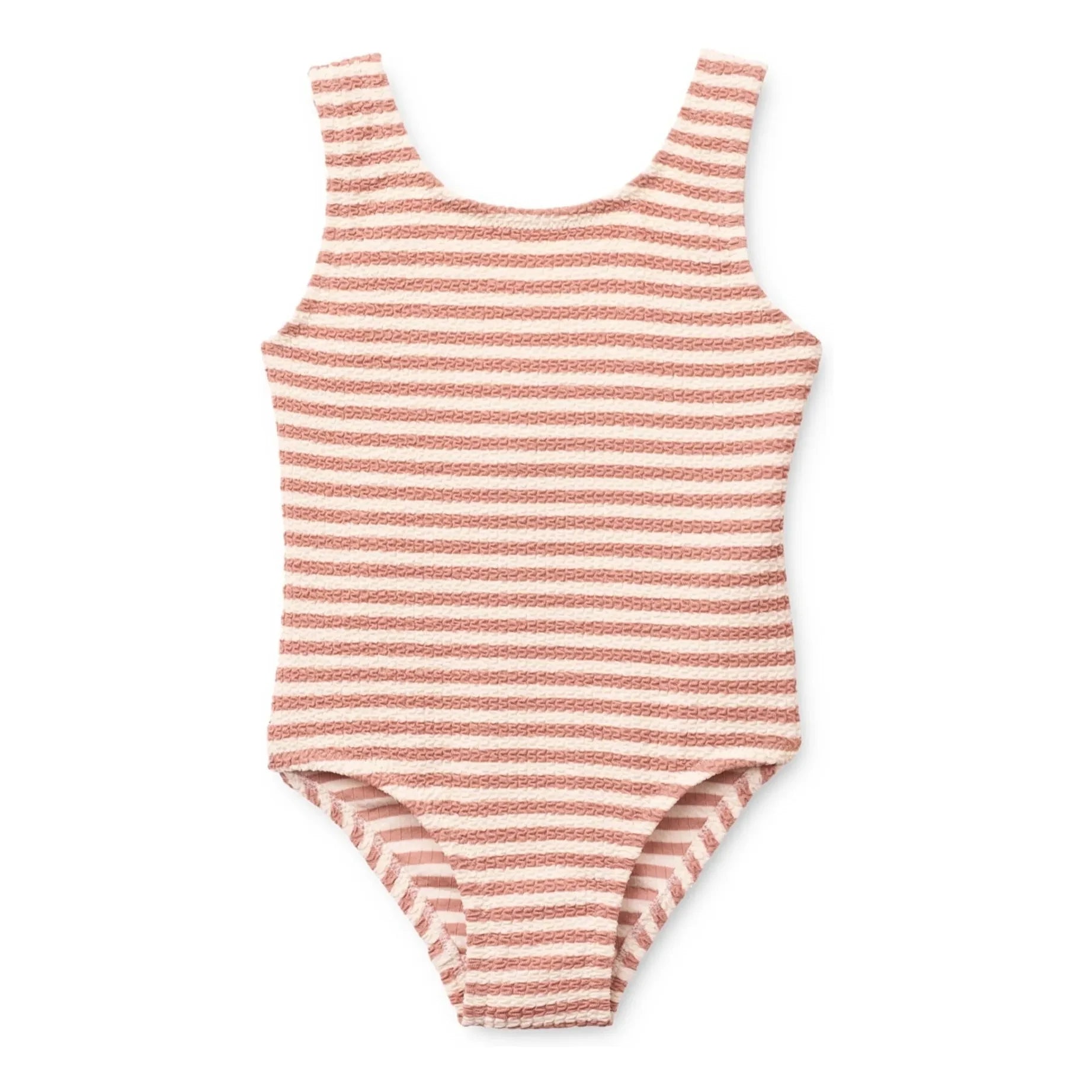 Liewood - Bianco Striped Swimwear Textured Recycled Fibres | Powder Pink