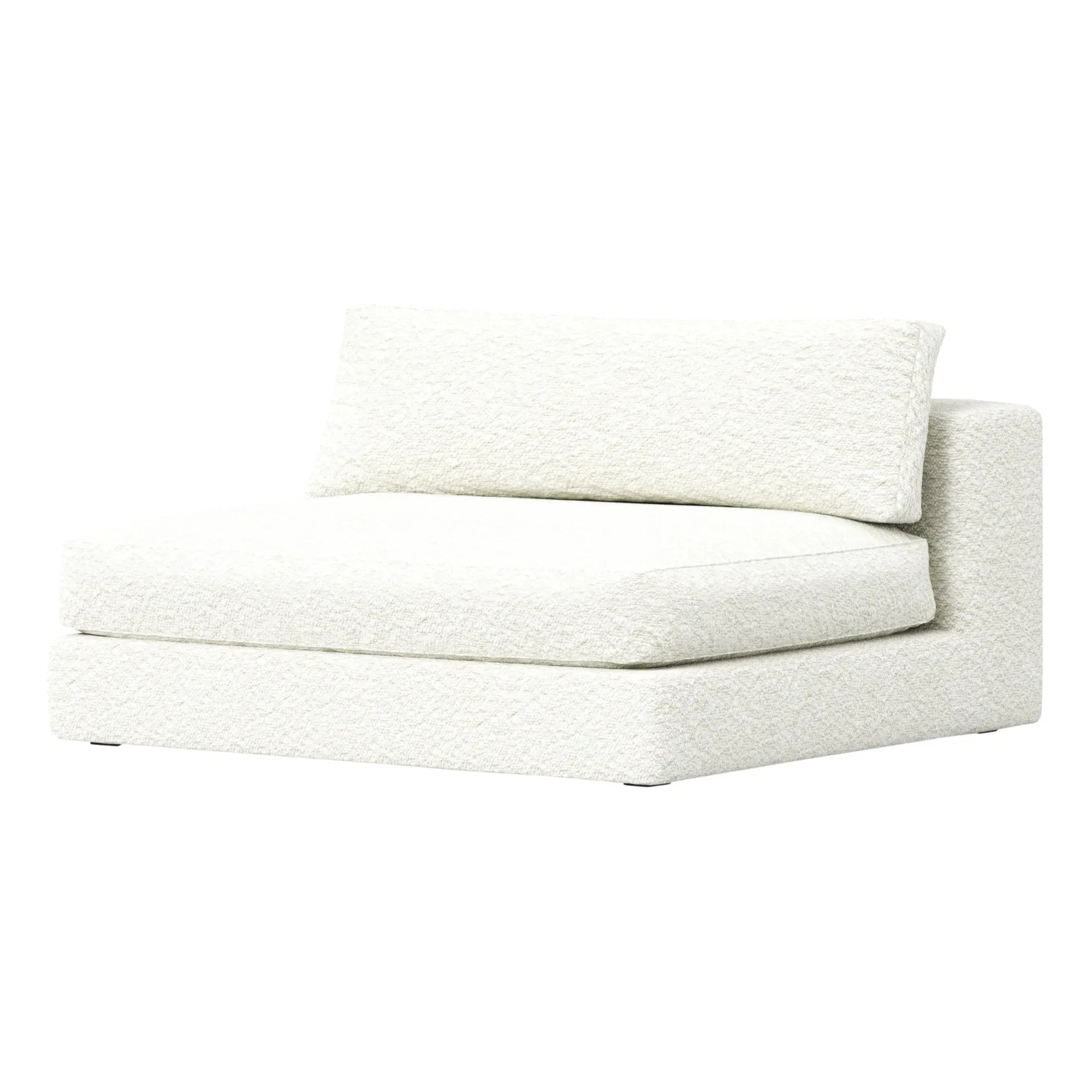 Panac Edition - Bellechasse 2-Person Fireplace Armchair, Bouclé - 120 cm | Off-White