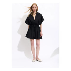 BELLEPIECE - Tara Cotton Poplin Dress | Black