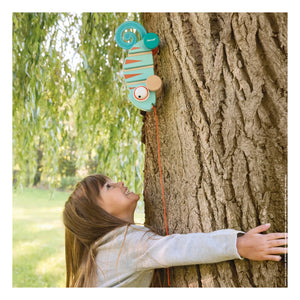 Janod - Tropical Chameleon Pull Toy