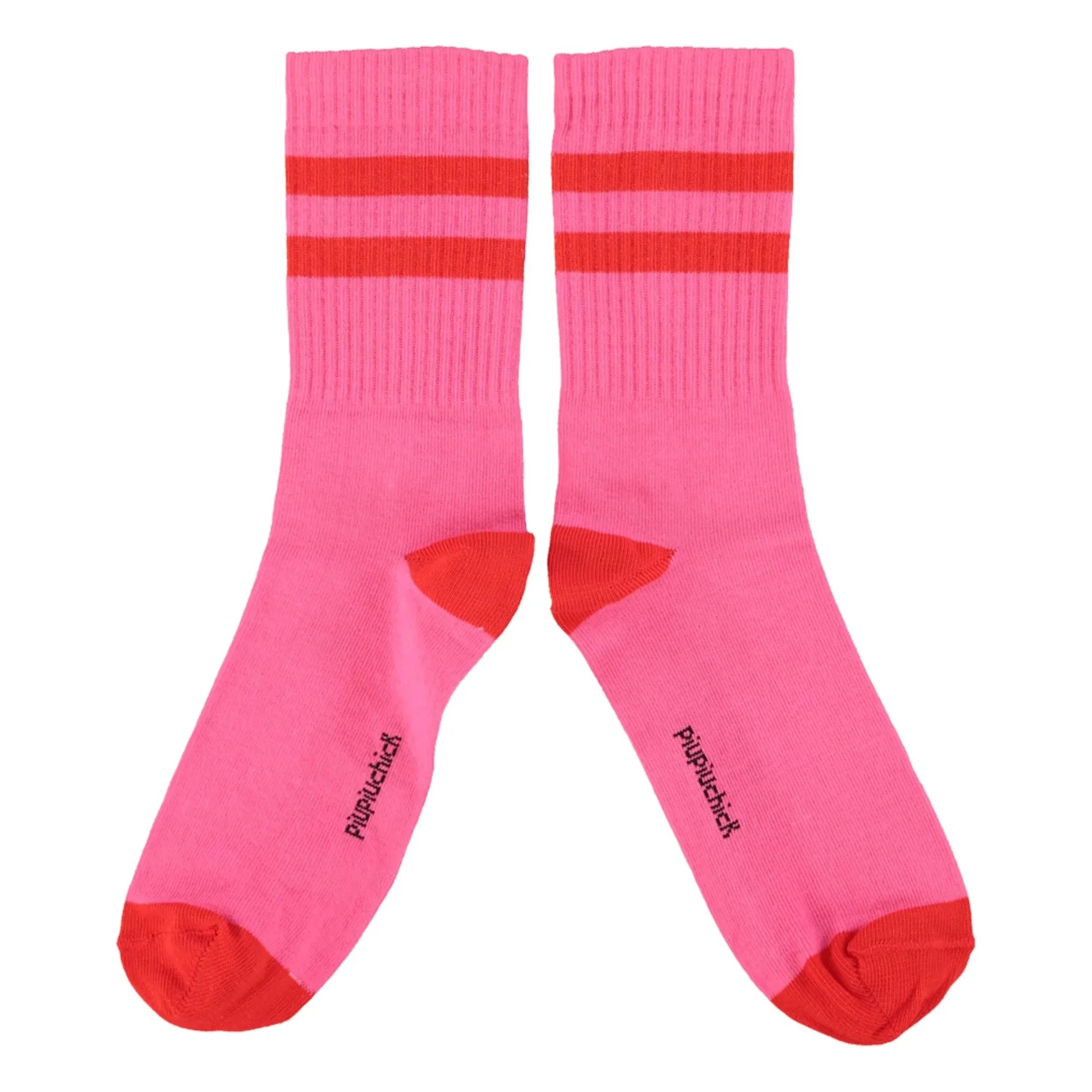 Piupiuchick - Striped Socks | Pink