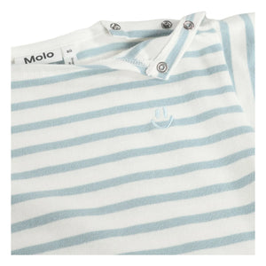 Molo - Eivor Striped Organic Cotton T-shirt | White