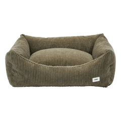 Cafide - Snozy Velvet Dog Bed | Green