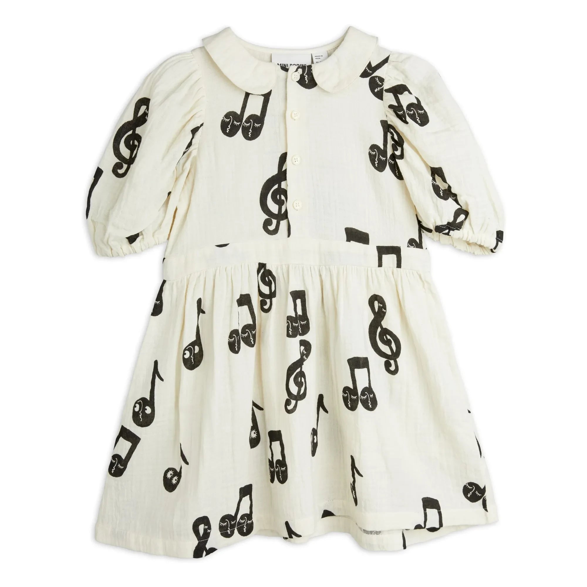 mini rodini dress - Notes Organic Cotton Gauze White Summer Dresses | SparkleShimmerFabric Machine washable for low Size:med / large - tall