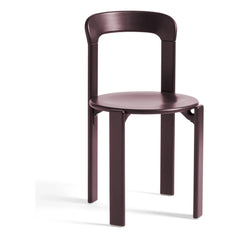 Hay - Rey Polished Wooden Chair - Bruno Rey | Eggplant Purple