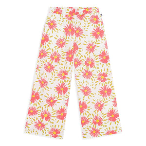 Petit Bateau - Organic cotton Crépon floral trousers | White