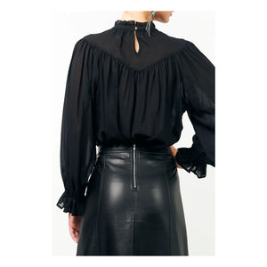 Lollys Laundry - Presley Cotton Blouse | Black