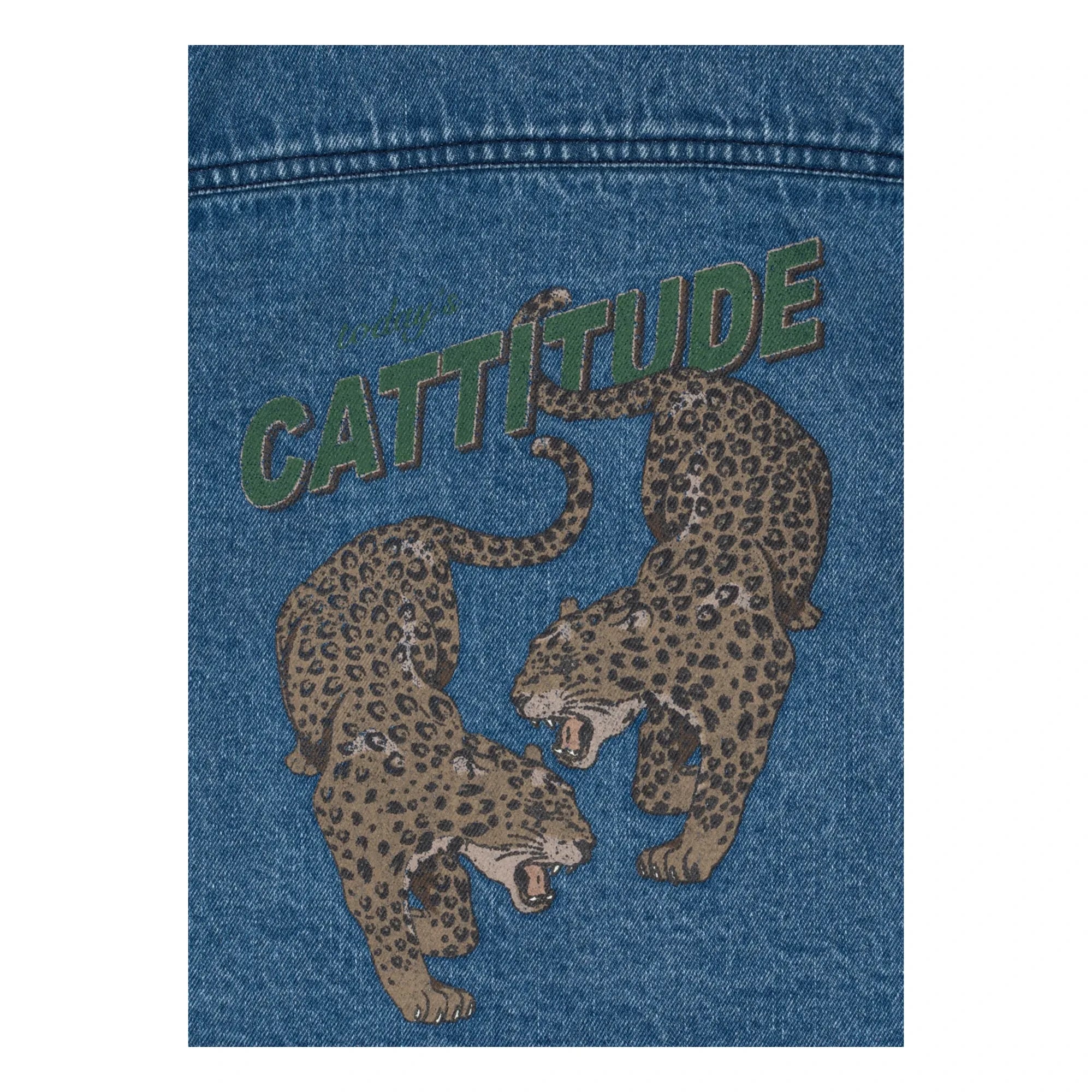 Konges Sløjd - Denim Magot Cheetah Organic Cotton Jacket | Blue